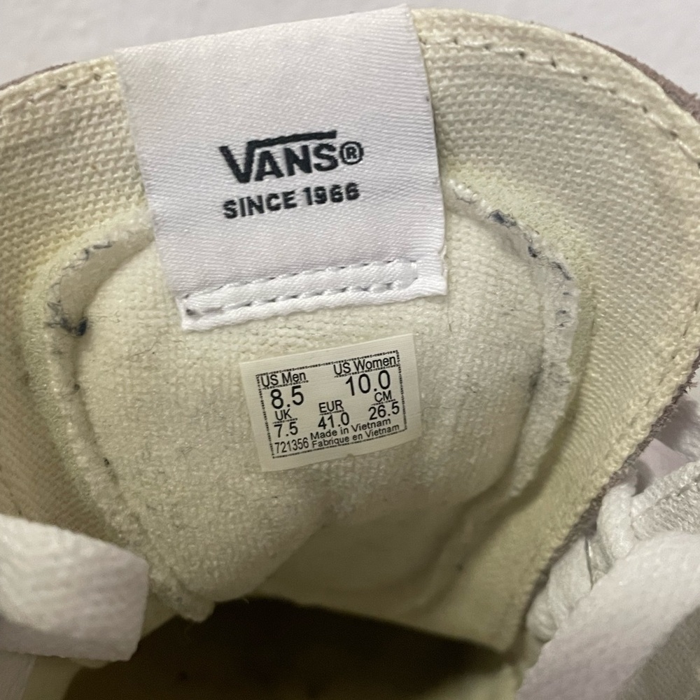 Vans SK8-Hi Tapered Atmosphere Grey w10/m8.5 - Picture 5 of 7